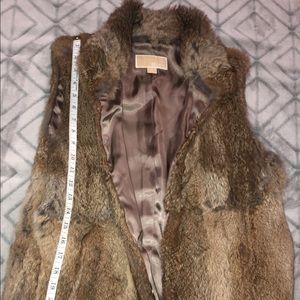 michael kors rabbit fur vest